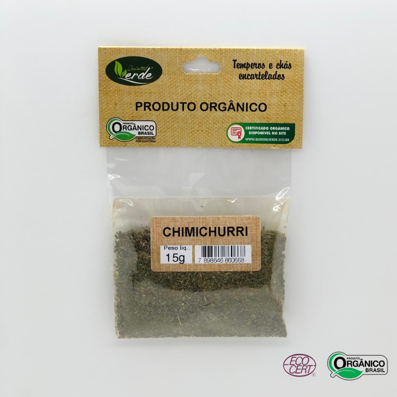 Tempero de Chimichurri Orgânico Quintal Verde 15g