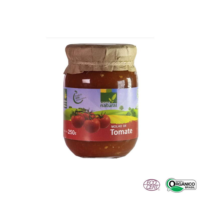 Molho de Tomate Orgânico Coopernatural 250gr