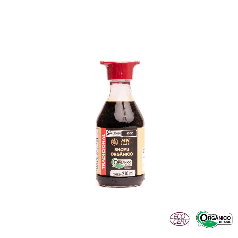 Molho Shoyu Tradicional Orgânico MN Food 210ml