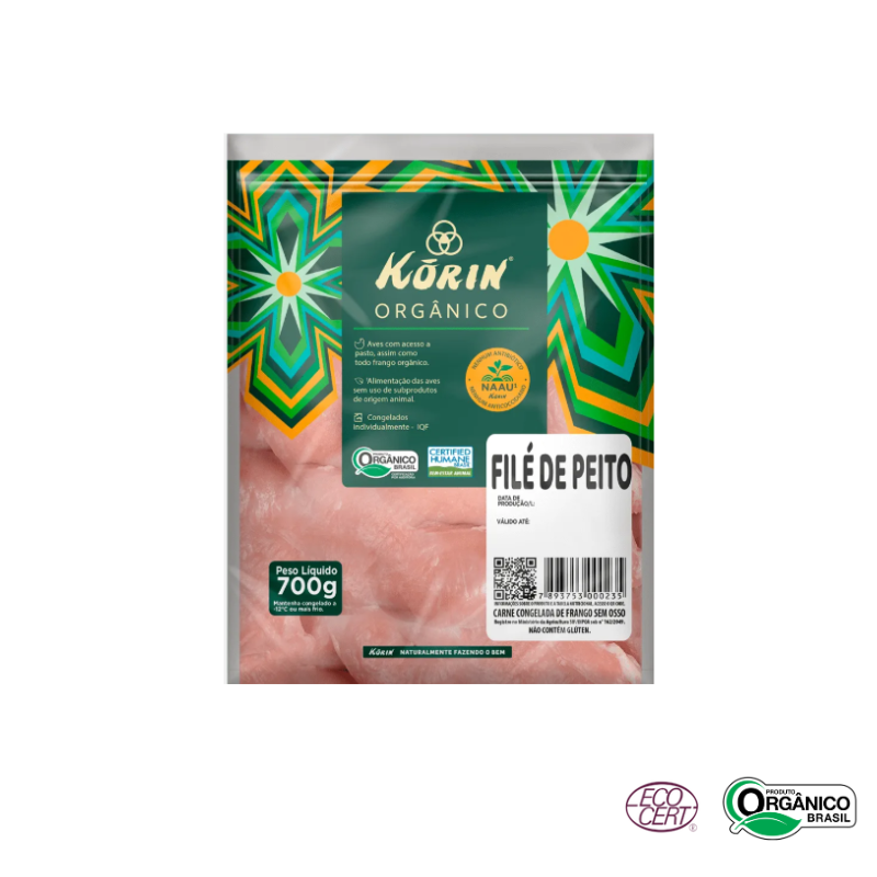 File de Frango Orgânico korin (Pacote) 700g
