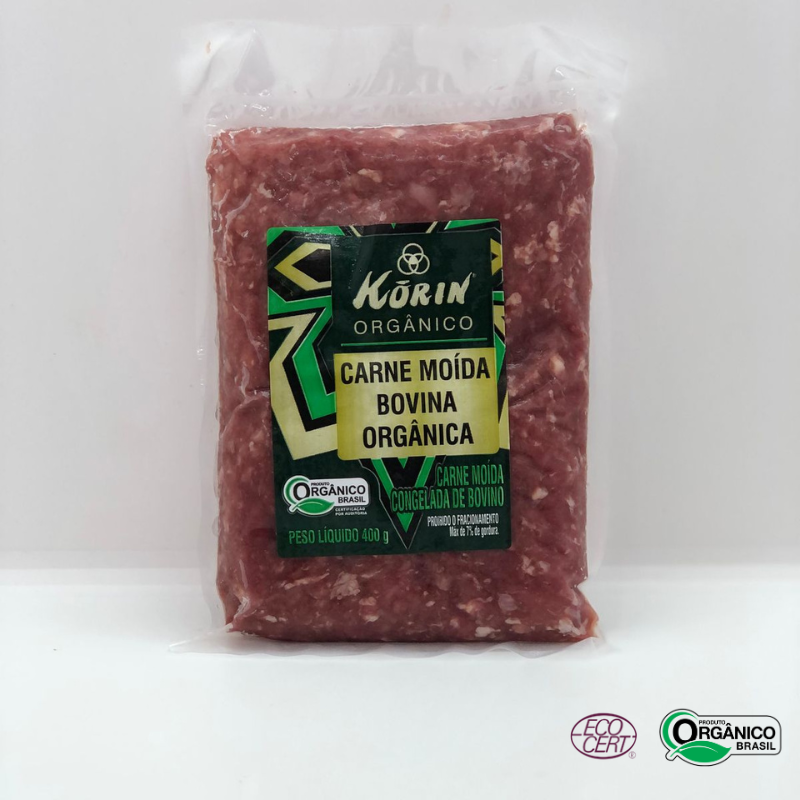 Carne Moída Bovina Orgânica Korin 400g