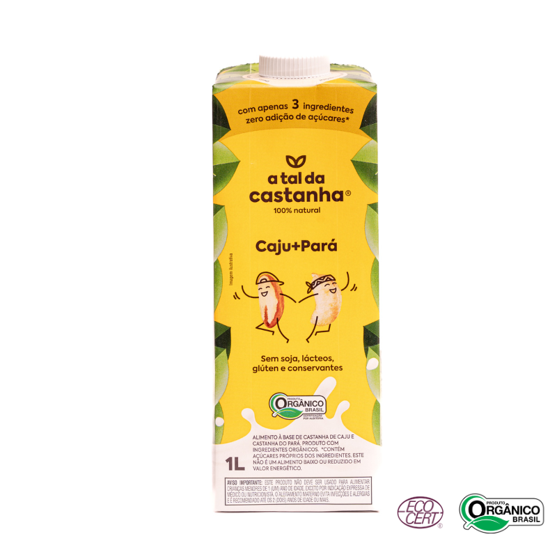 Leite de Castanha de Caju e do Pará Orgânico A Tal Da Castanha 1L