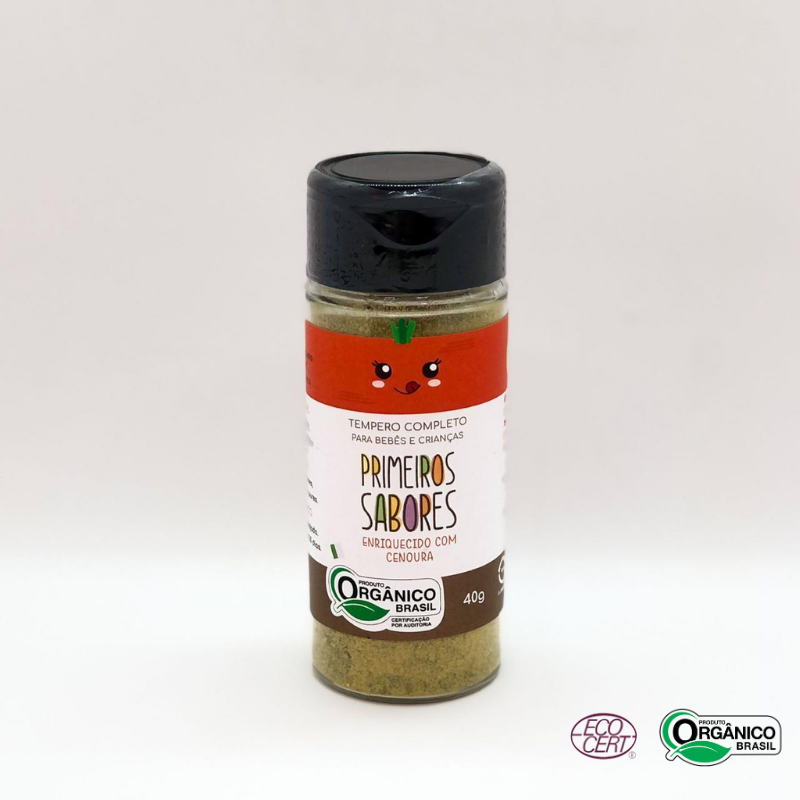 Tempero de Cenoura Primeiros Sabores Orgânico Terra Amor 40g
