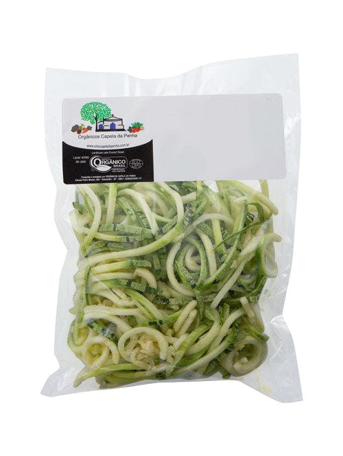 Abobrinha Italiana Spaghetti Higienizada Orgânica 200g Higienizados Axá Organicos 