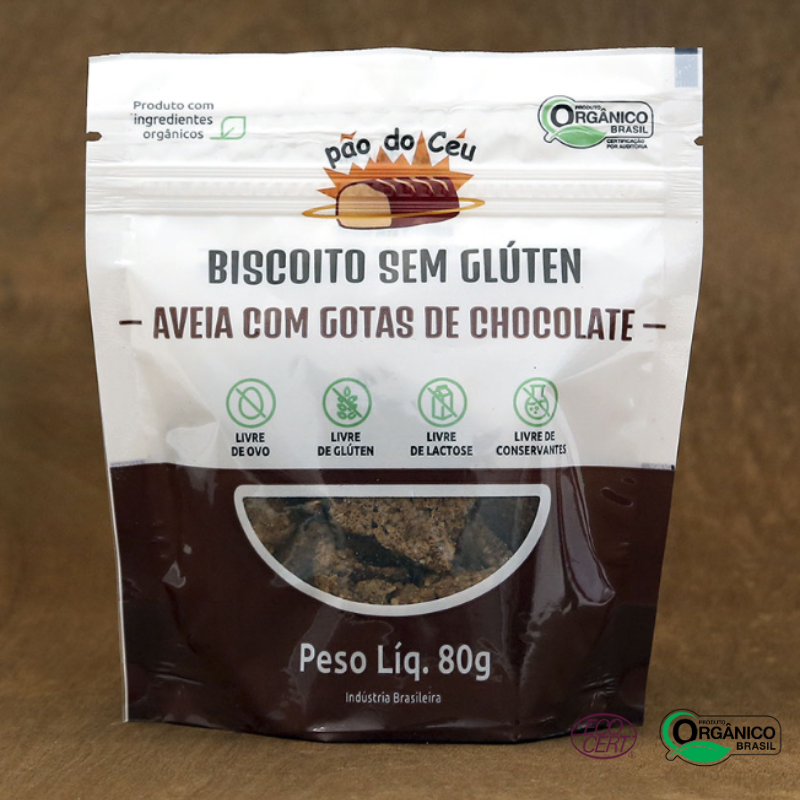 Biscoito de Aveia com Gotas de Chocolate Pão do Céu