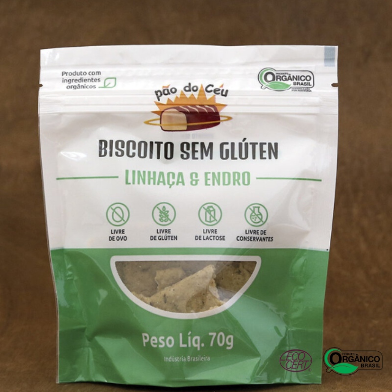 Biscoito Sem Glúten de Endro com Linhaça Pão do Céu