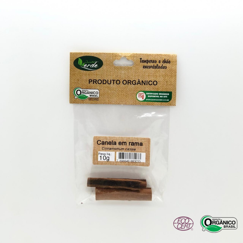 Canela em Rama Orgânico Quintal Verde 10g