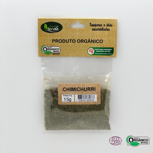 Tempero de Chimichurri Orgânico Quintal Verde 15g