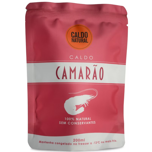 Caldo de Camarão 200ml - Caldo Natural