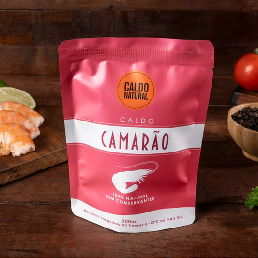 Caldo de Camarão 200ml - Caldo Natural