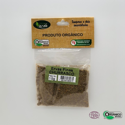 Tempero de Ervas Finas para Churrasco Orgânico Quintal Verde 15g