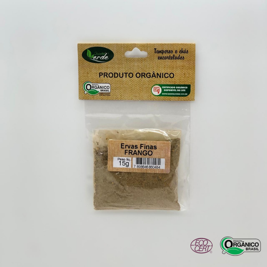 Tempero de Ervas Finas para Frango Orgânico Quintal Verde 15g
