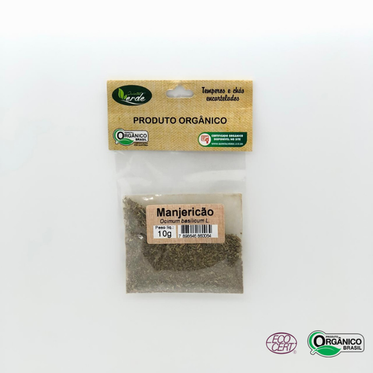 Manjericão Orgânico Quintal Verde 10g