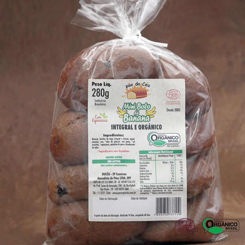 Mini Bolo de Banana Pão do Céu 280g
