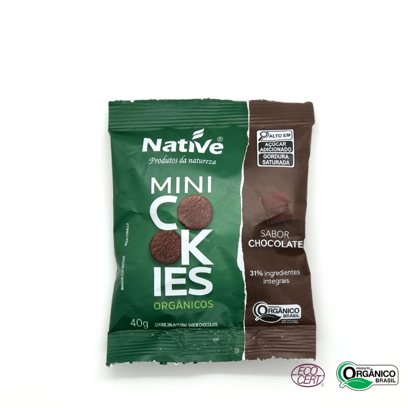 Mini Cookie de Chocolate Orgânico Native 40g