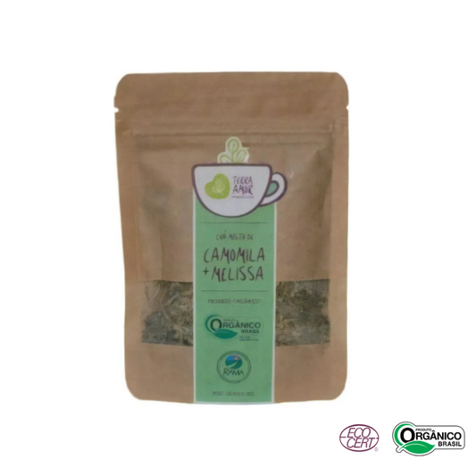 Chá de Camomila e Melissa Orgânico Terra Amor 15g