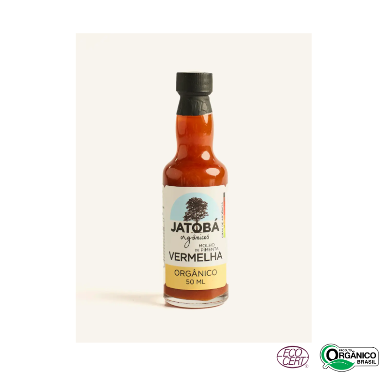Molho de Pimenta Vermelho Orgânico Jatobá 50ml