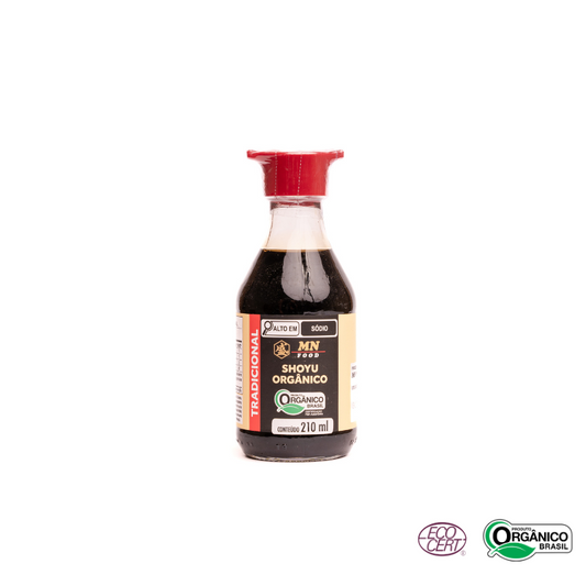 Molho Shoyu Tradicional Orgânico MN Food 210ml