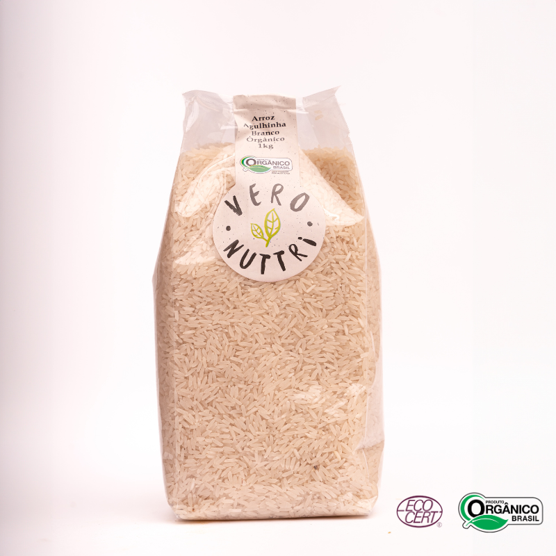 Arroz Agulhinha Branco Orgânico Vero Nuttri 1kg