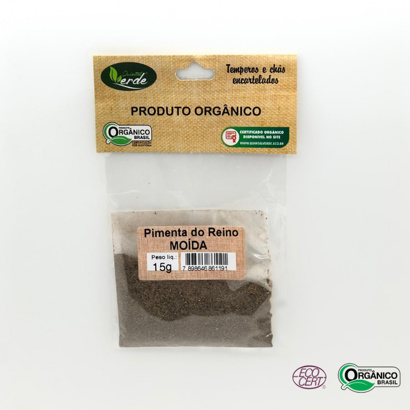 Pimenta do Reino Orgânico Quintal Verde 15g