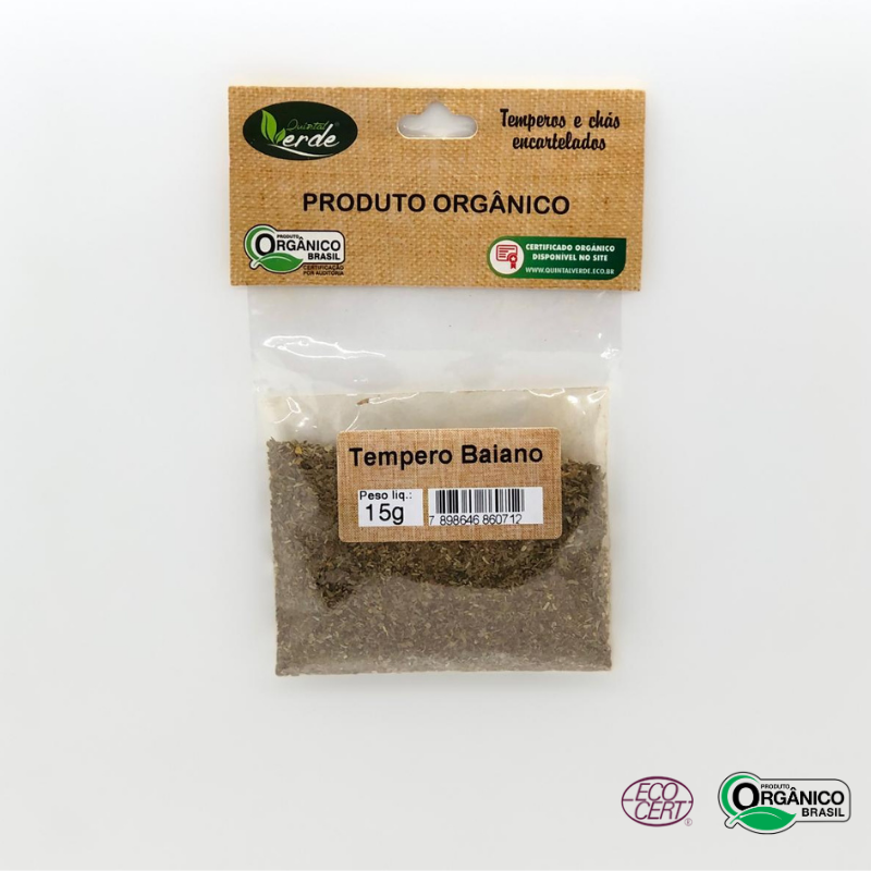 Tempero Baiano Orgânico Quintal Verde 15g