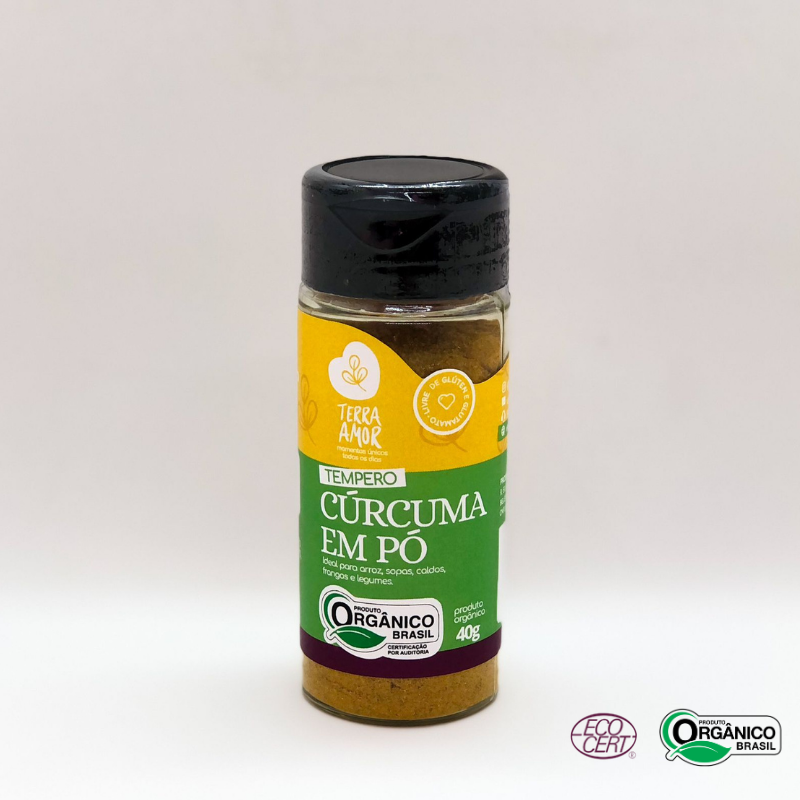 Tempero de Cúrcuma em Pó Orgânico Terra Amor 40g