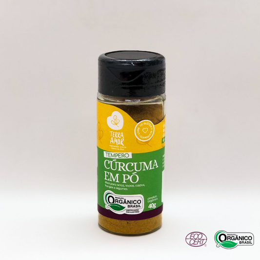Tempero de Cúrcuma em Pó Orgânico Terra Amor 40g
