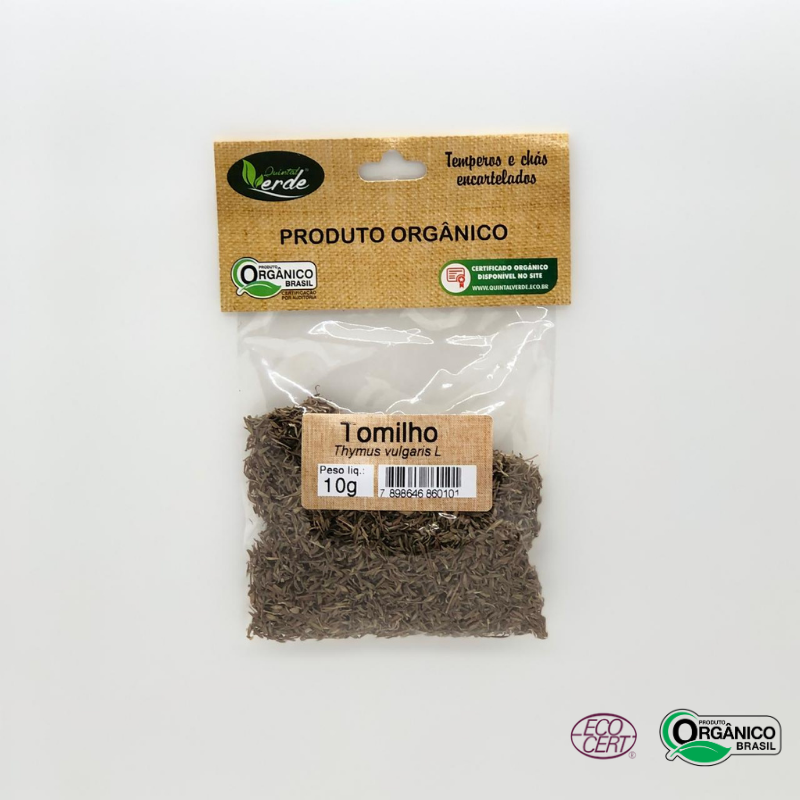 Tomilho Orgânico Quintal Verde 10g