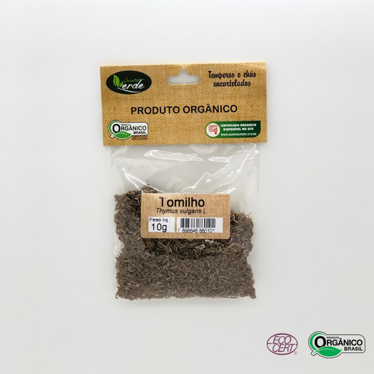 Tomilho Orgânico Quintal Verde 10g