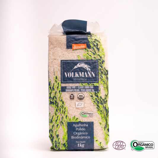 Arroz Agulhinha Polido Orgânico Volkmann 1kg