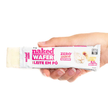 Wafer Chocolate Branco 26g - Naked Naked