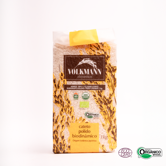 Arroz Cateto Polido Orgânico Volkmann 1kg