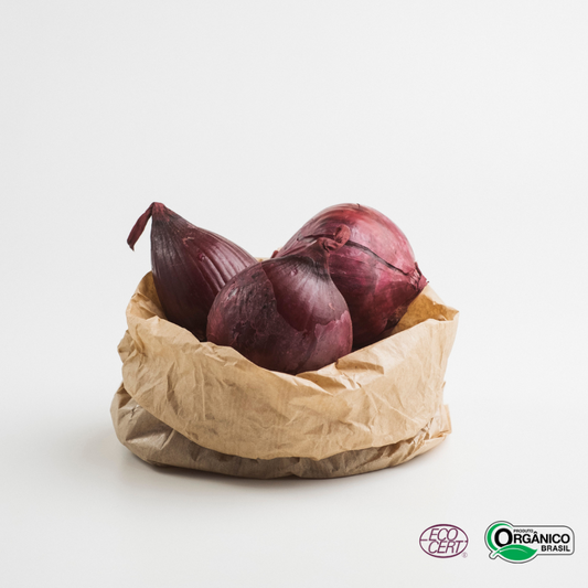Cebola Roxa Orgânica 600g