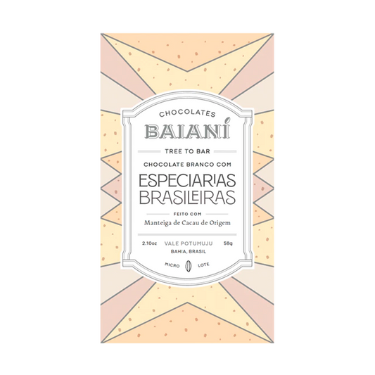 Chocolate Branco com Especiarias Brasileiras - Baianí