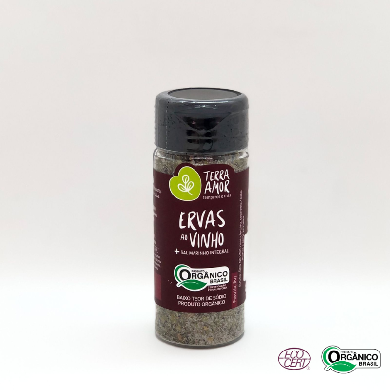 Sal com Ervas ao Vinho Orgânico Terra Amor 80g