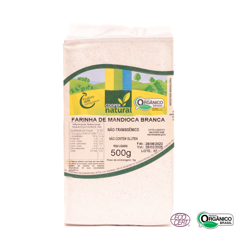 Farinha de Mandioca Orgânica Coopernatural 500g