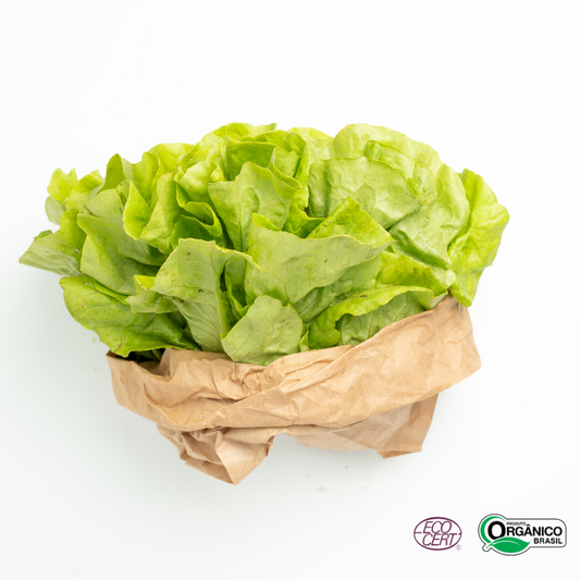 Alface Lisa Orgânica Und Aprox 150g