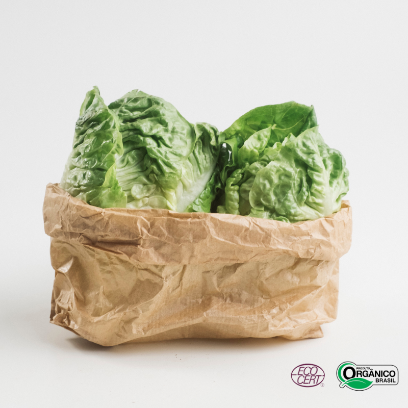 Mini Alface Romana Orgânica 100g