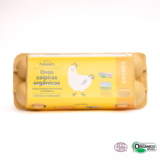 20 Ovos Caipira Orgânico Raiar