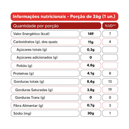 Wafer de Chocolate ao Leite 26g - Naked Naked